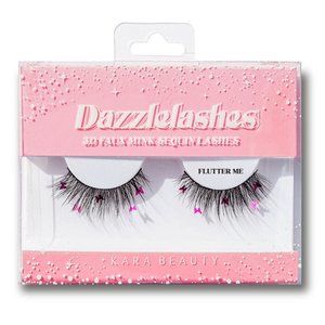 Coquette Girl Pink Butterfly Sequin Eyelashes 3D Faux Mink Lashes Fairy-core